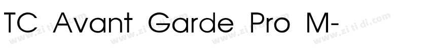 TC Avant Garde Pro M字体转换
